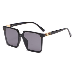 Sunway Eyewear Custom <b>Plastic</b> Fashion Trendy Women Sun Glasses Shades Big <b>Frame</b> Flexible TR90 Square Oversize Sunglasses - Product Image 2