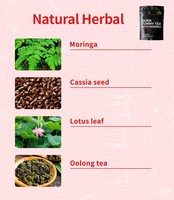 Thé Détox Herbal Naturel OEM en Gros 28 Jours avec Moringa, Thé Minceur Herbal pour Perte de Poids, Marque Privée en Vrac