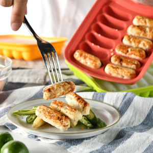 Household 12 Cavity DIY Hot Dog Maker Sausage Cake Baking Cooking Mold Food Grade Silicone Baby Food Mold Steamed Sausage Mold - Product Image 4