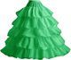 Ecoparty Quatre anneaux en acier et cinq feuilles de lotus <span class=keywords><strong>Jupon</strong></span> de robe de mariage de performance de grand diamètre - Product Image 6