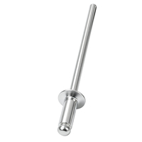 Rivets à œillets en aluminium et fer à tête fraisée de type ouvert M2-M6, 100 pièces, pour accessoires maritimes, prêts à la revente, ODM, directement de l'usine