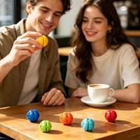 Stock US - Livraison Gratuite en 3-7 Jours - 9 Pièces de Balles à Presser Imprimées en 3D - Jouet Créatif Anti-Stress - Décoration de Bureau