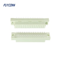 Connecteur femelle de type B 3*16P 332 348 DIN 41612 avec bornes droites, PCB vertical 3 rangées 32 broches 48 broches Connecteur Euro DIN41612