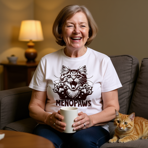 T-shirt humoristique pour femmes en ménopause, cadeau amusant - Product Image 3