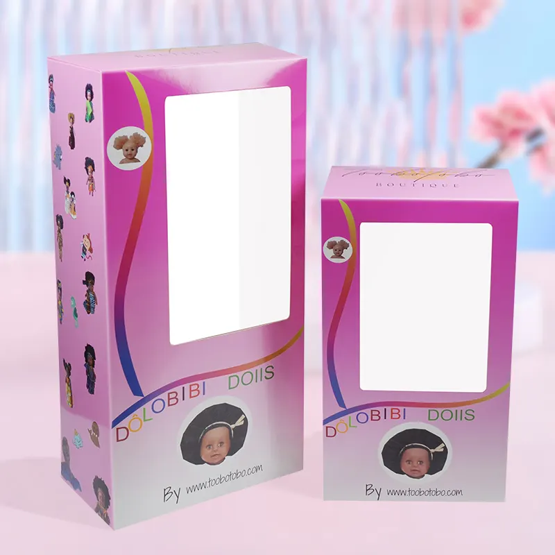 Оптовая продажа, бумажные коробки для упаковки игрушек, гофрированные подарочные коробки для кукол