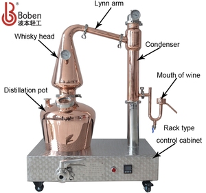 Boben usage domestique 50L/100L distillateur de whisky en acier inoxydable Pot hexagonal équipement de Distillation nouveau Style Charente boisson vin - Product Image 3