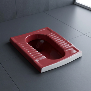 WC portable en céramique sans rebord, design asiatique moderne bleu, pour salle de bain, Orissa Pan, siège de toilette asiatique. - Product Image 5
