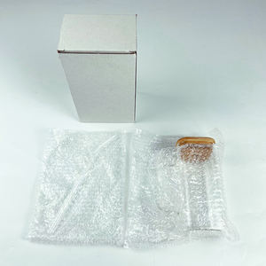 1419 13.5 औंस पानी कप बांस साफ माजर जार 16 औंस हैंडल ढक्कन से उच्च बोरोसिलिकेट ग्लास वर्ग ग्लास मग - Product Image 2