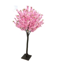 Arbre de cerisier artificiel 150 cm, écologique, en pot, pour décoration de mariage, fleurs décoratives, construction en plastique, fil de fer et tissus