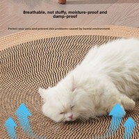 Tapis à griffer pour chat en fil de coton tissé, durable, anti-déchirure, pour aiguiser les griffes, lit confortable, idéal pour grimper et griffer en été