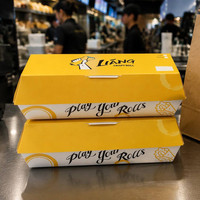 Vente en gros de boîtes à hot-dogs robustes, contenants à collation jetables résistants à la graisse, conception personnalisée, fabricant et fournisseur en Chine