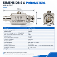 Parafoudre coaxial SPD 0-3 GHz BNC pour signal vidéo, protection contre les surtensions 90V DC, 5kA 10kA pour système de surveillance de sécurité CCTV