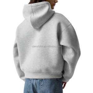 Sweat à capuche oversize en molleton français, 100% coton, de qualité supérieure, avec fermeture éclair, pour streetwear, fabriqué par des designers - Product Image 2