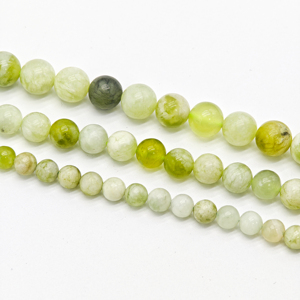 Cuentas de Piedra de <span class=keywords><strong>Jade</strong></span> Serpentina Verde Leche Baratas al por Mayor, Marca Tactful Modelo 0060 Qiti Milk Cap Verde Claro para Fabricación de Joyas - Product Image 1