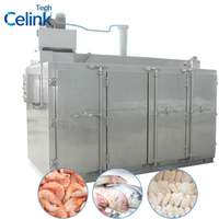 Verticale plaatvriezer automatische semi-contact plaatvriesmachine voor fruitpuree, garnalen, visblokken en zeevruchtenverwerking