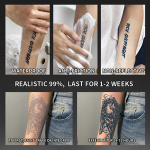 <span class=keywords><strong>Tatouage</strong></span> temporaire de style gothique, <span class=keywords><strong>tatouage</strong></span> semi-permanent, imperméable, résistant à la transpiration, dure 2 semaines, <span class=keywords><strong>tatouage</strong></span> pour bras et jambes - Product Image 5