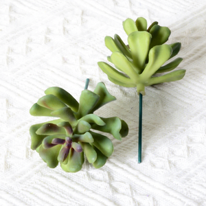 Huaien Mini planta <span class=keywords><strong>suculenta</strong></span> verde Artificial Bonsai plástico para DIY decoración del hogar ornamento decoración de oficina ornamento - Product Image 4
