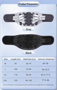 Ceinture de soutien lombaire réglable avec 5 bandes de soutien pour soulager les douleurs du bas du dos - Product Image 2