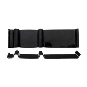 Plateau de service à sushi en verre noir 38 × 10 cm Venezia Fait main M1934 - Product Image 1