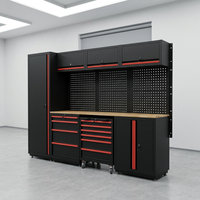 Gabinete de Herramientas Modular Personalizado OEM, Banco de Trabajo Industrial con Cajones Extraíbles, Sistema de Almacenamiento para Garaje de Acero Laminado en Frío