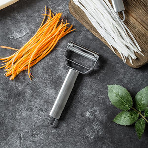 Éplucheur double tête en acier inoxydable, lame tranchante, éplucheur en Y pour légumes, gadget <span class=keywords><strong>de</strong></span> <span class=keywords><strong>cuisine</strong></span>, éplucheur <span class=keywords><strong>de</strong></span> pommes avec poignée ergonomique - Product Image 2