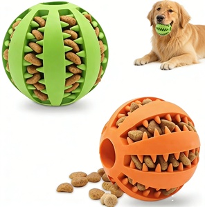 Eco-vriendelijke OEM fabrikant van interactieve huisdierenspeelgoed, <span class=keywords><strong>Magic</strong></span> Rolling Dog Ball slow feeder kauwspeelgoed voor honden, traktatiedispenser speelgoed - Product Image 1