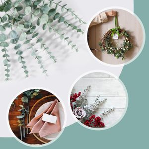 Real Touch Artificial <b>Eucalyptus</b> Leaves High Quality 3 <b>Branches</b> Plant for Home Decor Handmade Mother's Day & Christmas - Product Image 6