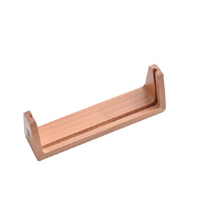 Base de cadre photo en bois de hêtre rectangulaire, faite à la main, style minimaliste horizontal en forme de U pour table - Product Image 4