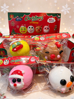 Vente en gros de jouets anti-stress à presser à remontée lente pour Noël, en forme de Père Noël, Bonhomme de neige, Renne, pour enfants, boîte surprise de Noël