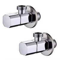 Robinet d'angle de luxe G1/2 en laiton massif pour salle de bain, vanne d'arrêt d'eau haute pression pour projets hôteliers et villas