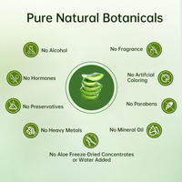 OEM Aloe Vera Gesichtsgel 100% Aloe Vera Gel Reinigend+Beruhigend Aloe Vera Angereichertes Gel Organisches Aloe Vera Blattgel für die Haut 100G