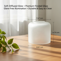 Lampe suspendue au sol en verre borosilicate artisanal, style nordique rustique minimaliste, éclairage moderne écologique
