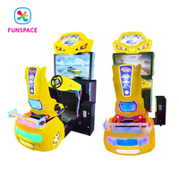 Équipement d'amusement intérieur à jetons Machine de jeu d'arcade vidéo de 42 pouces Simulateur de conduite de course automobile