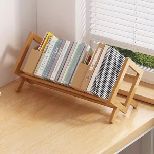 Estante de almacenamiento de escritorio, pequeño estante decorativo para la sala de estar del hogar, soporte para libros de varias capas y estante de almacenamiento para escritorio de oficina. - Product Image 3