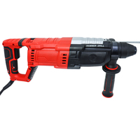 Marteau perforateur rotatif électrique professionnel industriel 1200W DC-JL2801 avec moteur à balais, poignée ergonomique en L et sac de transport sécurisé pour le bricolage