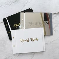 Livre d'or de mariage en acrylique blanc personnalisé réception de mariage moderne avec "livre d'or" et livres de connexion personnalisés