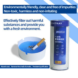 Ceniceros de papel desechables ecológicos con bálsamo extintor de humo para Cenicero de cigarrillos - Product Image 4