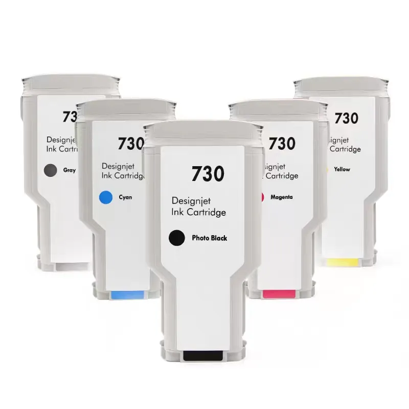 Ocinkjet-cartucho de tinta Compatible con impresora HP, tinta completa 730 para HP DesignJet T1600 T2600 T1700