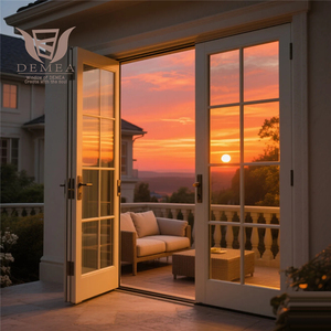 DEMEA porte coulissante en verre trempé étanche à cadre en alliage d'aluminium moderne personnalisé pour les intérieurs de salon ou d'hôtel <span class=keywords><strong>prix</strong></span> d'usine - Product Image 5