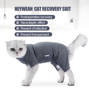 Nuovi vestiti Anti-spargimento traspiranti per gatti a quattro zampe abbigliamento per animali domestici tuta di recupero per gatti prevenzione dei peli prevenire le molestie da infezione - Product Image 6