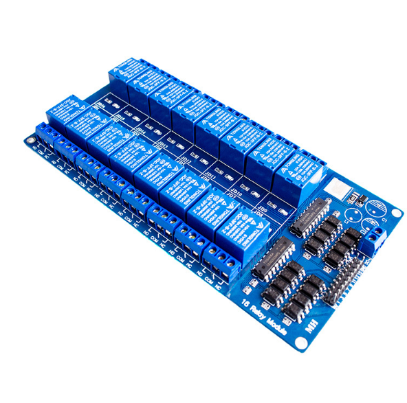 16 Channel Relay Module LM2596 Power Control Board Module With Optocoupler Protection for Arduino PIC ARM DSP PLC