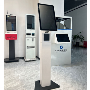 Thlee 24-giờ sử dụng 21.5-inch thức ăn nhanh tự dịch vụ kiosk floorl mountable thanh toán Totem với QR Máy quét mã - Product Image 4