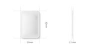 2.1mm ultra mince plus petit appareil Ble 5.0 longue durée de vie batterie balise de proximité nRF52 tag