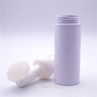 Flacon en plastique moussant de 50 ml/60 ml avec brosse pour le nettoyage des cils et les produits cosmétiques moussants