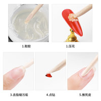 100 bâtonnets spatules jetables double extrémité en bois pour manucure et pédicure - Application facile, marque OEM