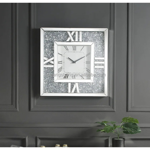 Stunning Cristallo di Diamante Smussato <span class=keywords><strong>Specchio</strong></span> Di Vetro Orologio <span class=keywords><strong>Da</strong></span> <span class=keywords><strong>Parete</strong></span> Quadrato - Product Image 3