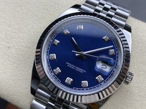 Mejor calidad Mecánico Impermeable 41mm Clean 904l Acero ETA 3235 Movimiento 126334 Luminous Blue Dial Dia Reloj - Product Image 3