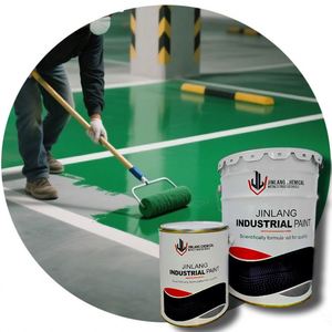 Peinture de sol autolissante 100% époxy solide, application facile avec rouleau pulvérisateur, truelle ou pinceau pour garage, entrepôt, bureaux - Product Image 6