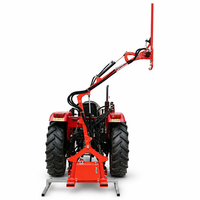 Taille-haie hydraulique à long bras pour tracteurs compacts de 20 à 50 CV, coupe-herbe professionnel à barre de coupe pour l'entretien des bords de route