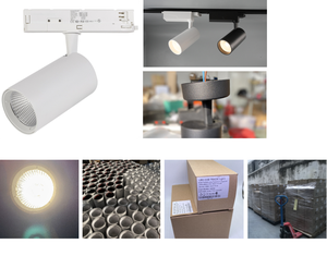 Luminaria LED de Riel de Alta Eficiencia de Diseño Europeo para Interiores, de Aleación de Aluminio, 1/2/3 Cabezas, Regulable Triac/Dali, 2/3/4 Hilos, CRI95, 3500K Cálida - Product Image 6